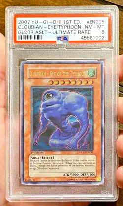 Yu-Gi-Oh! CLOUDIAN EYE OF THE TYPHOON GLAS-EN005 1st Edition Ultimate Rare PSA 8 - Image 1