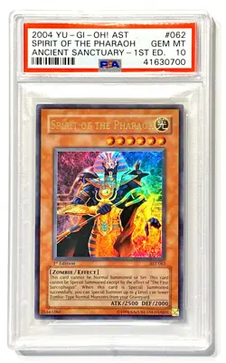 2004 Yugioh SPIRIT OF THE PHARAOH AST-062 1st Edition Ultra Rare PSA 10 Gem Mint - Image 1