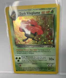 Pokemon Dark Vileplume Pokemon Card Team Rocket 13/82 Holo 1999-2000 - Image 2