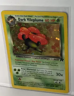 Pokemon Dark Vileplume Pokemon Card Team Rocket 13/82 Holo 1999-2000 - Image 3