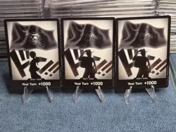 DON!! One Piece Card Game Silhouette DON!! Promo Lot Luffy & Ace (3 Cards) - Image 1