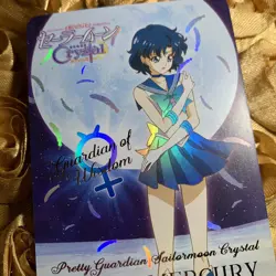 MERCURY Sailor Moon CRYSTAL MOON edition Goddess Beauty Anime Foil Girl Card - Image 2