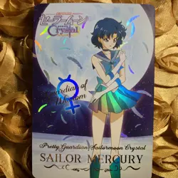 MERCURY Sailor Moon CRYSTAL MOON edition Goddess Beauty Anime Foil Girl Card - Image 5