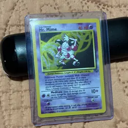 Pokemon Mr. Mime Jungle Holo Rare Card 6/64 Unlimited 1999 English WOTC NM/LP - Image 2