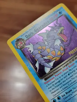 Dark Gyarados 8/82 Holo Team Rocket Prerelease Promo Pokemon Card - PL* - Image 3
