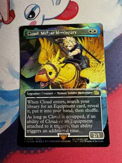 Cloud, Midgard Mercenary #564 Chocobo Track FOIL Final Fantasy MTG NM/M - Image 1