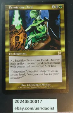 MTG Pernicious Deed Apocalypse Magic The Gathering LP - Image 2