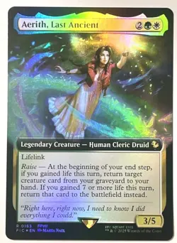 1x Aerith, Last Ancient **FOIL** (Extended Art) - Final Fantasy Rare! NM MINT! - Image 1