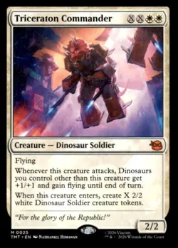 Magic the Gathering MTG - Turtles TMNT Triceraton Commander Mythic 0025 - Image 1