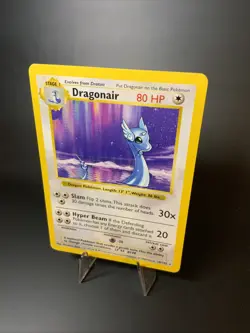 Dragonair 18/102 Base Set (Shadowless)Non Holo LP Vintage Pokemon Card WOTC 1999 - Image 2
