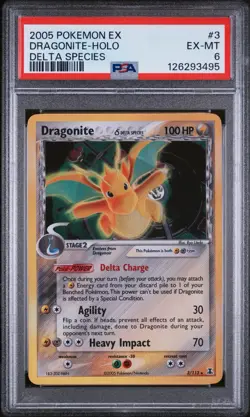 2005 POKEMON EX DELTA SPECIES #3 DRAGONITE-HOLO DELTA SPECIES - Image 1