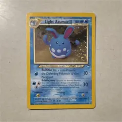Pokemon Light Azumarill 13/105 Neo Destiny Holo Rare Unlimited 80 HP - Image 1