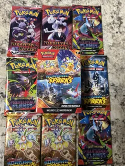 Pokemon Surging Sparks Booster Bundle with mixed loose packs ( all sealed ) - Image 1