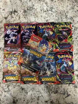 Pokemon Surging Sparks Booster Bundle with mixed loose packs ( all sealed ) - Image 2