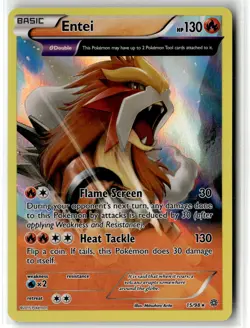 Entei ⭐ 15/98 Holo Rare Ancient Origins 2015 Pokemon NM - Image 1