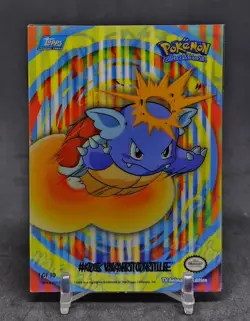 2000 TOPPS POKEMON TV ANIMATION WARTORTLE STICKER #8 - Image 1