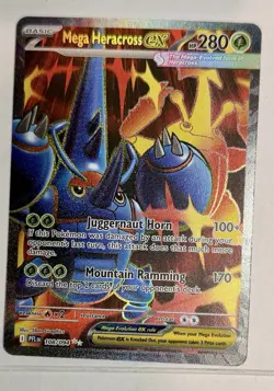 🪓 Mega Heracross EX 108/094 Phantasmal Flames Ultra Rare Pokemon TCG - NM 🪓 - Image 1