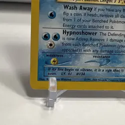 2000 Pokemon Neo Destiny UNLIMITED Light Vaporeon 52/105 Uncommon + Dark Wartort - Image 4