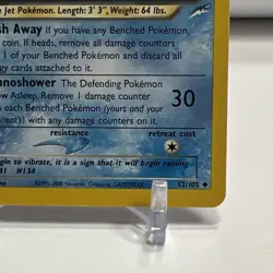 2000 Pokemon Neo Destiny UNLIMITED Light Vaporeon 52/105 Uncommon + Dark Wartort - Image 5