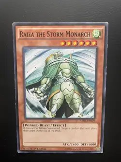 Yugioh Raiza The Storm Monarch SR01-EN009 1st Edition Common HP - Image 1