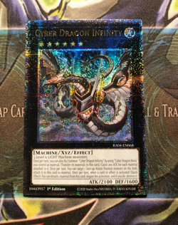 *** CYBER DRAGON INFINITY *** QUARTER CENTURY SECRET RARE RA04-EN068 YUGIOH! - Image 1