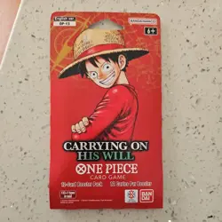 One Piece OP-13 Carrying on His Will Sleeved Blister Booster Packs X 4 - Image 2