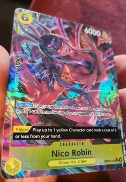 One Piece TCG Nico Robin OP09-107 Alternate Art English Mint - Image 2