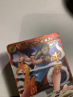 One Piece Miracle Battle Carddass OP01 Omega Rare 1 Luffy Straw Hat Pirates - Image 5