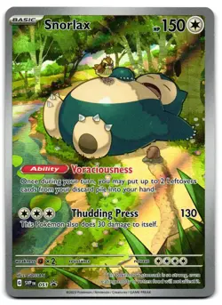 Snorlax 051 - Scarlet & Violet Promo Pokemon TCG - M/LP Card - Image 1