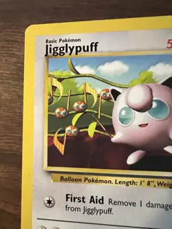 Pokemon TCG Jigglypuff Black Star Promo Card WOTC No.7 Vintage 1999 MP - Image 2