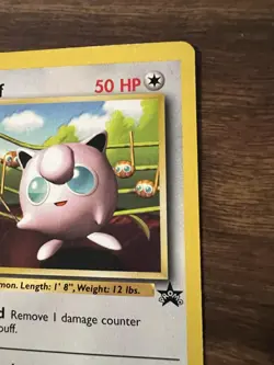 Pokemon TCG Jigglypuff Black Star Promo Card WOTC No.7 Vintage 1999 MP - Image 3