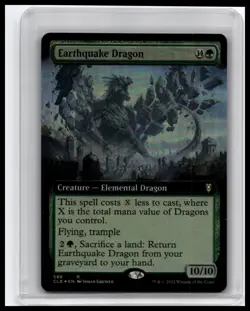 Battle for Baldur's Gate #588 Earthquake Dragon (Extended Art) Foil - Image 1
