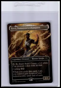 Aetherdrift #355 Basri, Tomorrow's Champion (Borderless) Foil - Image 1