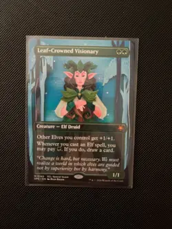 Leaf-Crowned Visionary (Borderless) - Special Guests (SPG) #140 MTG - Image 1