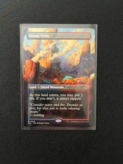 Steam Vents (Borderless) - Lorwyn Eclipsed (ECL) #348 MTG - Image 1