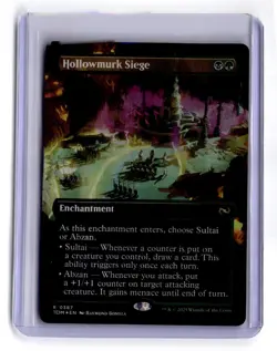 Tarkir: Dragonstorm #387 Hollowmurk Siege (Borderless) Foil - Image 1