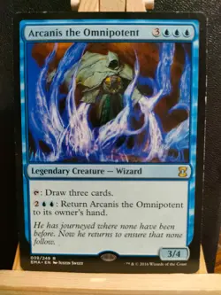 Arcanis the Omnipotent - Eternal Masters - Rare - Excellent/LP (See pics) MTG - Image 1