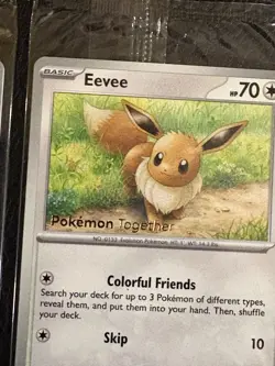 Pokemon TCG Eevee + Pikachu Pokemon Together Stamp Exclusive Sealed Promos - Image 3