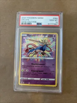 Pokemon TCG Zacian Vivid Voltage SWSH 082/185 PSA 10 Gem Mint - Image 1