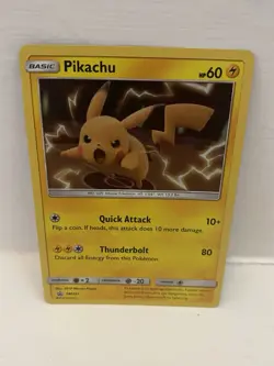 Pokemon TCG Pikachu SM227 Black Star Promo Sun & Moon Holo 2019 - Image 1