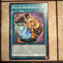 POT OF PROSPERITY SUPER RARE 1ST ED RA01-EN066 NM YUGIOH! - Image 1