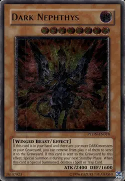 Dark Nephthys Unl Ed Ultimate Rare PTDN-EN018 Yu-Gi-Oh! - Image 1
