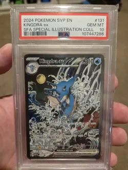 Pokemon TCG Scarlet and Violet Kingdra EX 131 Promo Card PSA 10 - Image 1
