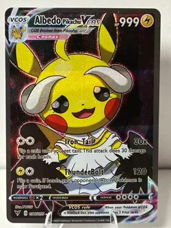 Albedo Pikachu Pokemon Card VCOS Holo Cosplay - Image 1
