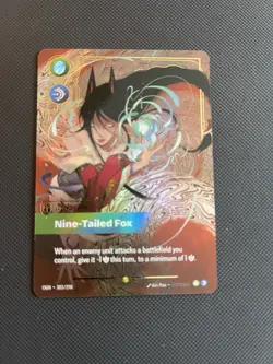 League of Legends Ahri Nine-Tailed Fox OGN Holo English Collectible Card - Image 1