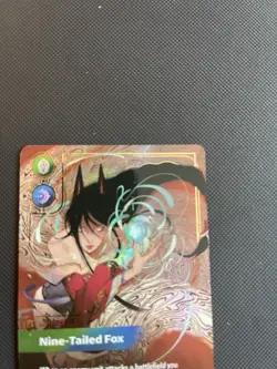 League of Legends Ahri Nine-Tailed Fox OGN Holo English Collectible Card - Image 3