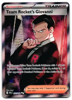 Team Rocket's Giovanni 225/182 - Destined Rivals Pokemon TCG - NM Card - Image 1