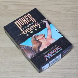 Magic The Gathering Poker Decks 1998 MTG Art Face Cards x2 Unsealed full sets - Image 1