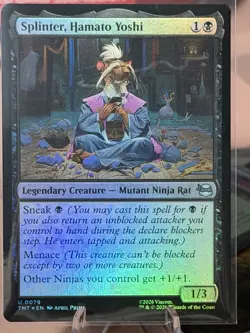 Splinter, Hamato Yoshi #79 Foil TMT Magic MTG Nina Turtles TMNT - Image 1