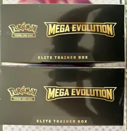 2 X Pokemon TCG Mega Evolution Elite Trainer Box ETB - Pair Factory Sealed - Image 3